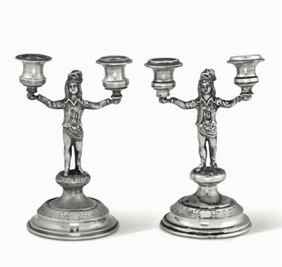 Doppieri in Argento Fuso e Cesellato Impero Austro Ungarico, Bolli di Titolo in Uso dal 1866 al 1...