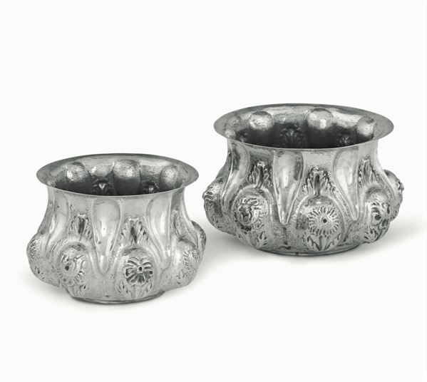 Two silver bowls, Italy, 1900s