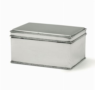 Scatola in Argento Fuso e Sbalzato Amsterdam XIX Secolo
