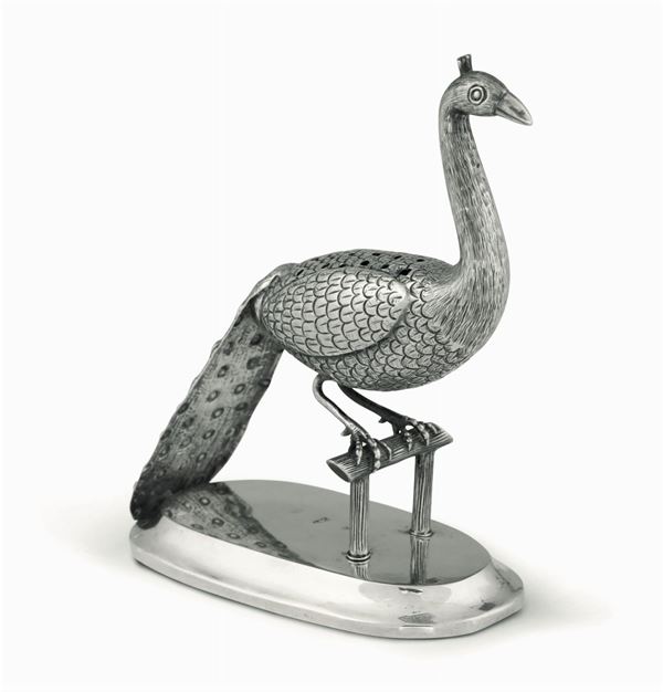 A silver toothpick holder, Alessandria, 1800s