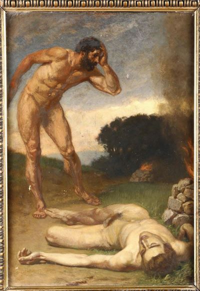 Pittore del XIX Secolocaino e Abele