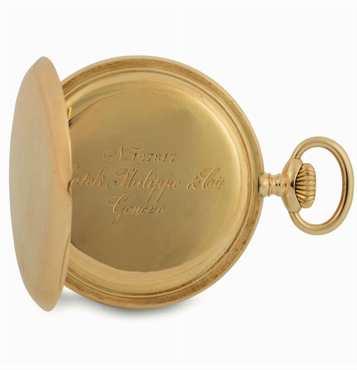 Patek Philippe, Geneve, Movimento No. 127817. Orologio da Tasca, in Oro Giallo 18k. Accompagnato ...