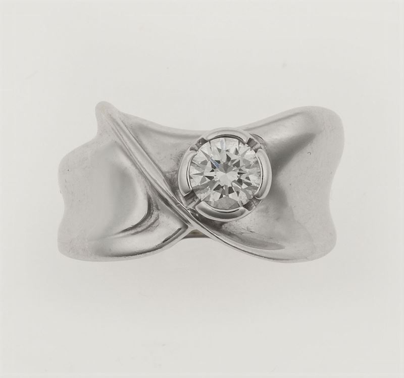 Brilliant-cut diamond ring  - Auction Jewels - Cambi Casa d'Aste