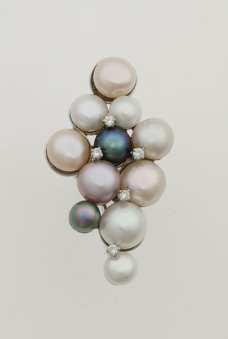 Silver and pearl ring  - Auction Jewels - Cambi Casa d'Aste