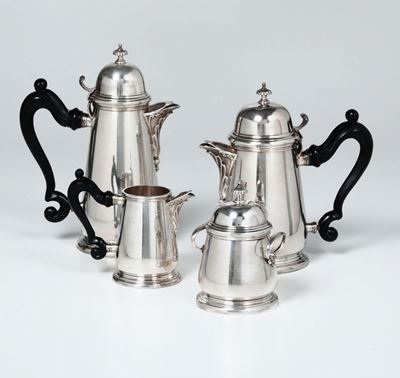 Servizio da Caffè in Argento, Italia XX Secolo