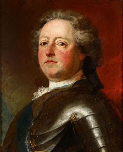Jean-baptiste Santerre (magny-en-vexin 1651 - Parigi 1717)ritratto di Nobiluomo in Armatura