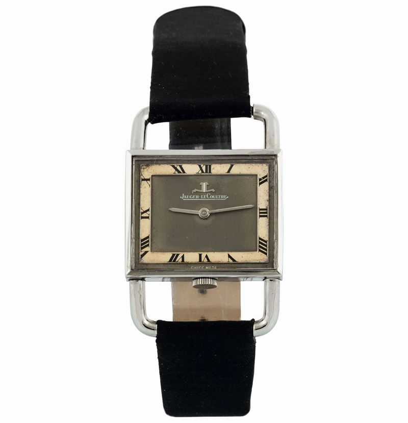 Jaeger LeCoultre, Ref. 9041.42, Big Etrier . Raro, orologio da polso, in acciaio. Realizzato nel 1970 circa  - Asta Orologi da Polso e da Tasca - Cambi Casa d'Aste