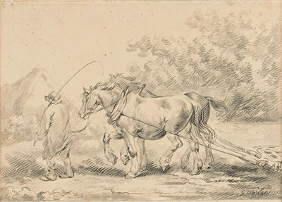 George Morland (1763-1804)aratura dei Campi