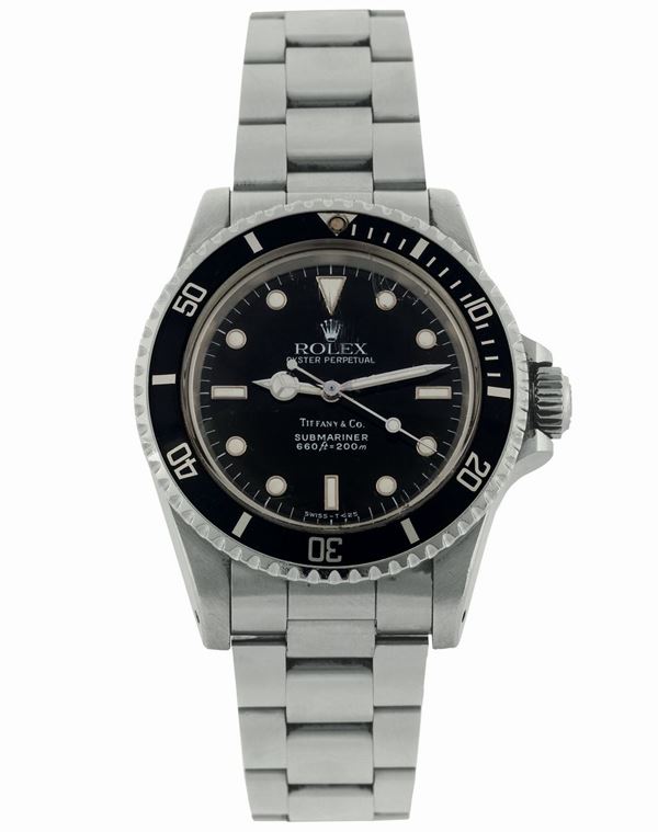 Rolex, Submariner, Oyster Perpetual, 660 ft/ 200 m., case No. L556086, Ref. 5513. Fine, center seconds,  [..]