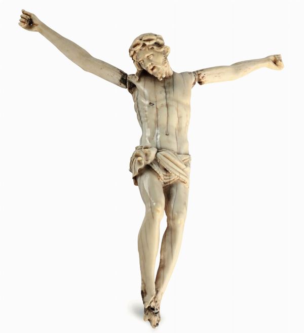 Cristo in avorio scolpito, XVIII-XIX secolo