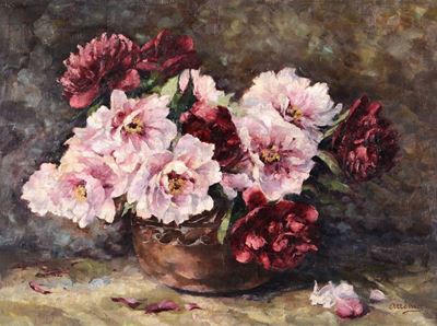 Elisabeth Jordis Von Attems (1875 - 1944)natura Morta Florerale