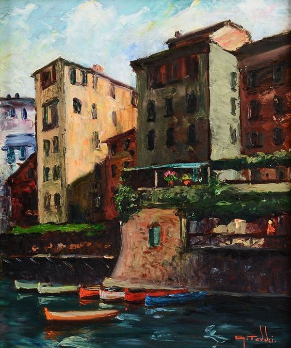 Giorgio Taddei (1892-?) Belvedere a Camogli, 1970
