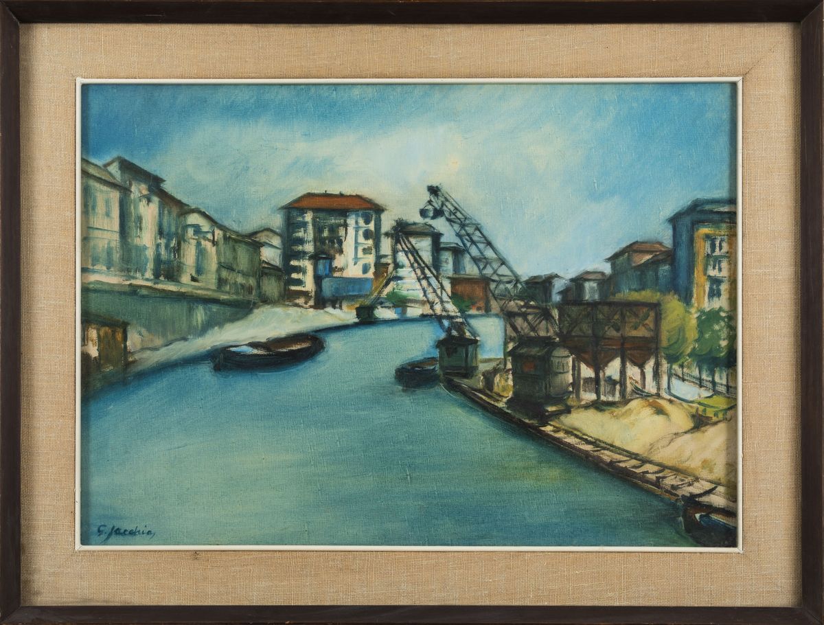 Giuseppe Jacchini (1909 - ?)darsena di Porta Genova, 1967
