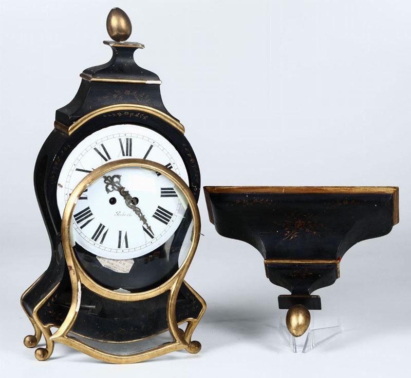 Pendola da tavolo con mensola, Svizzera XIX secolo  - Auction Paintings and Furnitures - Cambi Casa d'Aste