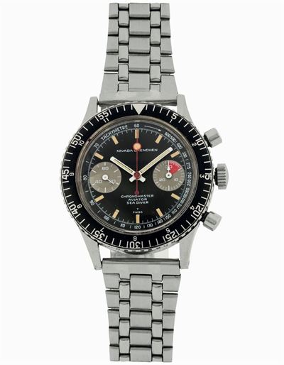 Nivada, Grenchen, Chronomaster, Valjoux 23 Lollipop, Ref. 85004. Orologio da Polso, in Acciaio, C...