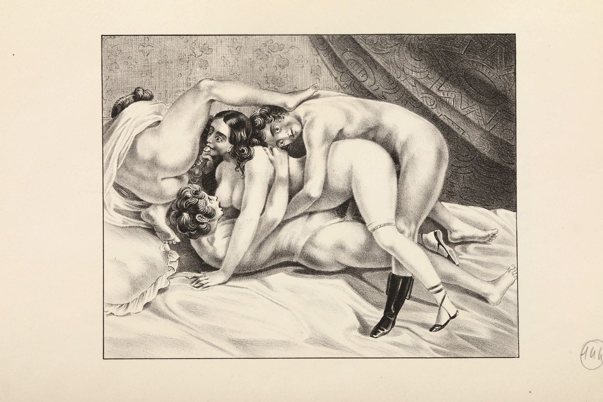 Tavole Erotiche - Soggetti Esplicitigamianì Ou Deux Nuits D'excès...bruxelles,1833 ma Anni 20-30 ...