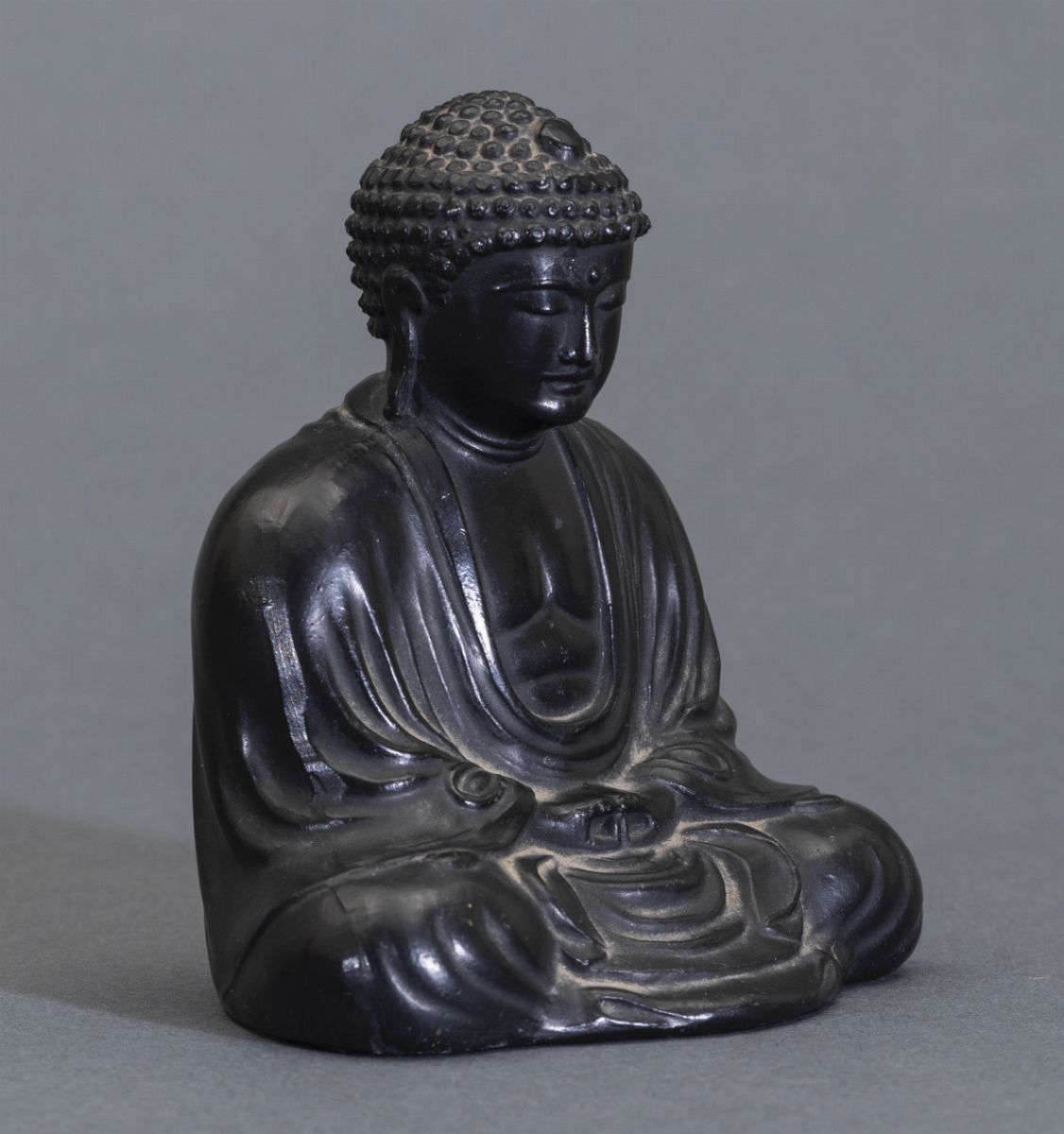 Piccola Figura di Buddha Seduto in Bronzo, Cina, XX Secolo