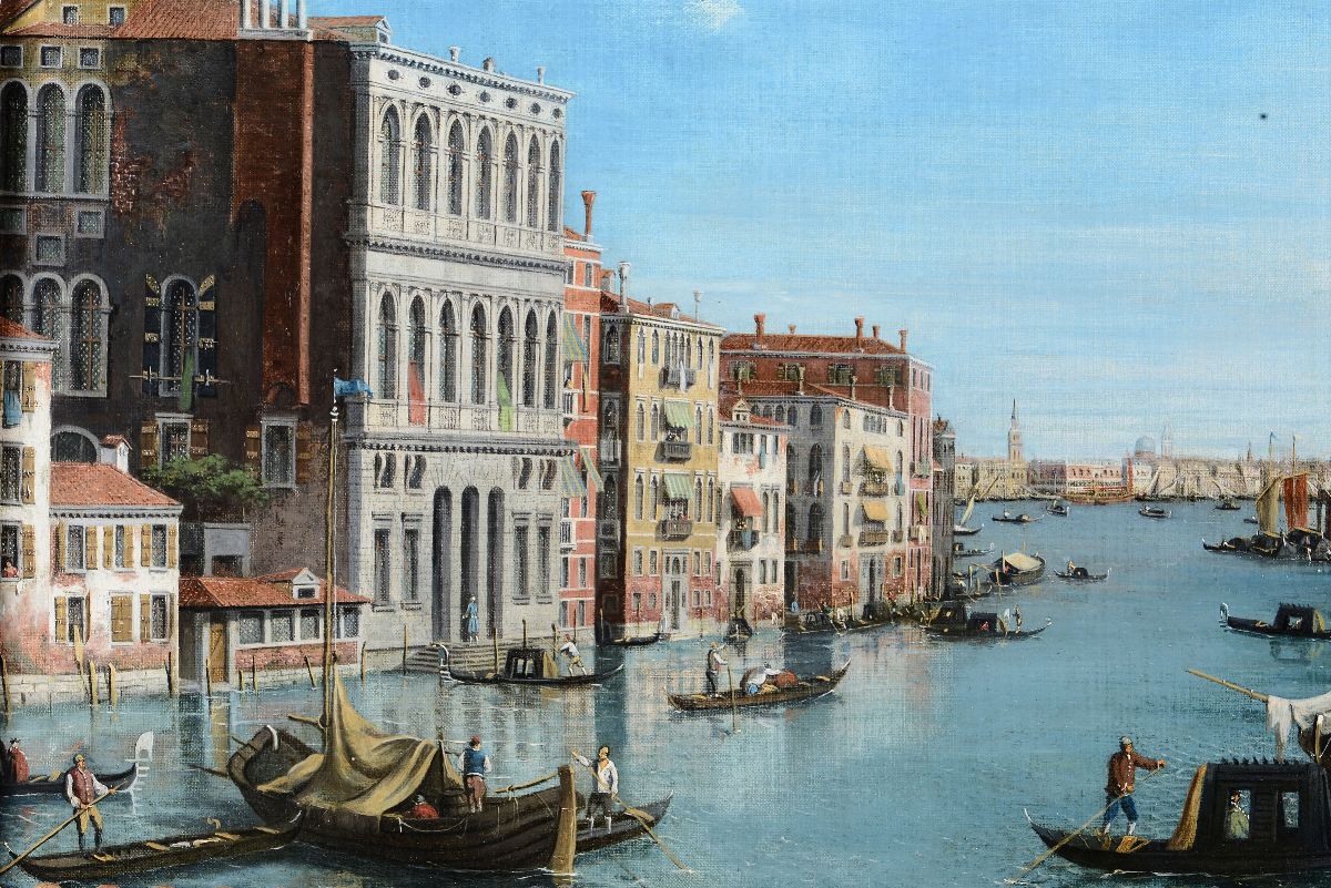 William James (attivo 1754 - 1771)veduta del Canal Grande da Campo San Vio