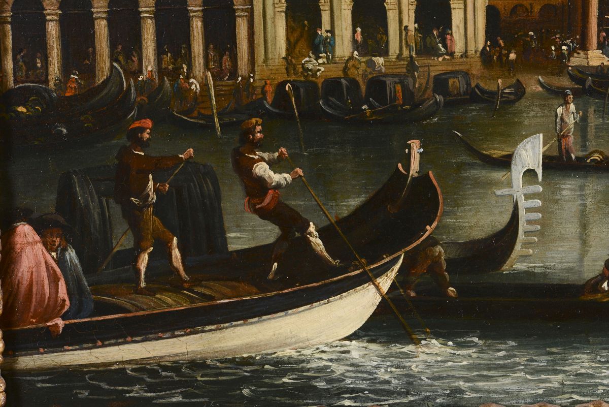 Giovanni Antonio Canal, Detto il Canaletto (venezia 1697 – 1768), Seguace Diil Molo del Bacino di...