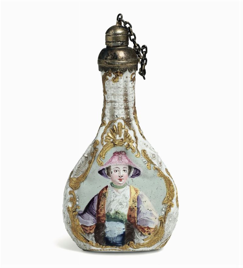 Boccetta porta profumo Inghilterra, Staffordshire, terzo quarto del XVIII secolo  - Auction Majolica and Porcelain - Cambi Casa d'Aste