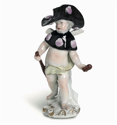 Figurina Meissen, 1755 Circa Probabile Modello di Johann Joachim Kaendler