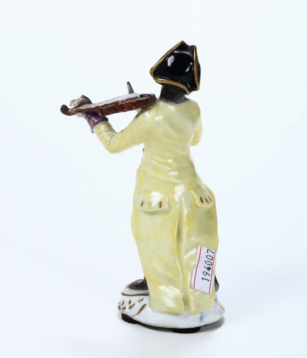 Figurina di Scimmia Musicante Parigi, Manifattura Samson, Inizio del XX Secolo