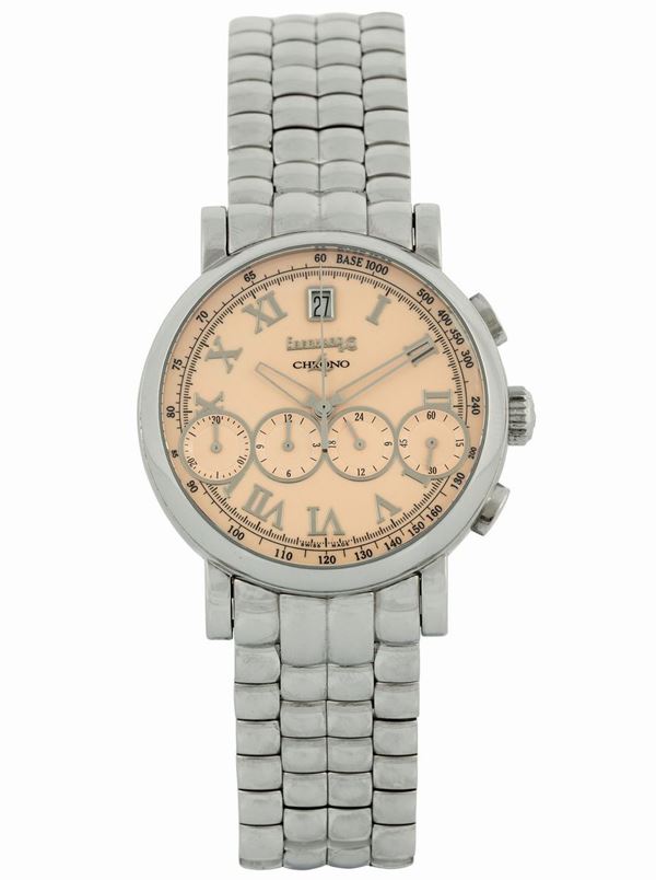 EBERHARD, Chrono4, Ref. 31043. Fine, self-winding, water resistant, stainless steel chronograph wristwatch with original bracelet and deployant. Made circa 2000