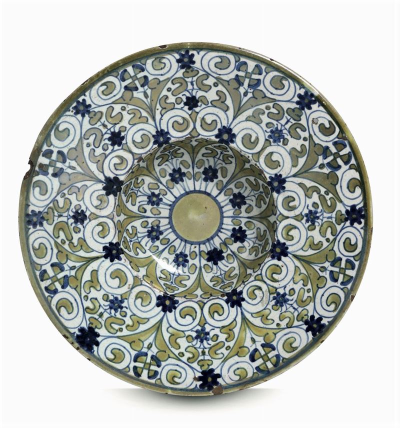 Piatto Deruta, prima metà del XVI secolo  - Auction Majolica and Porcelain - Cambi Casa d'Aste