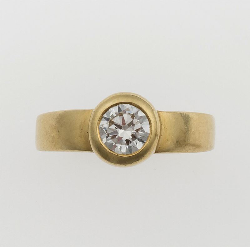 Brilliant-cut diamond ring  - Auction Fine Jewels - II - Cambi Casa d'Aste