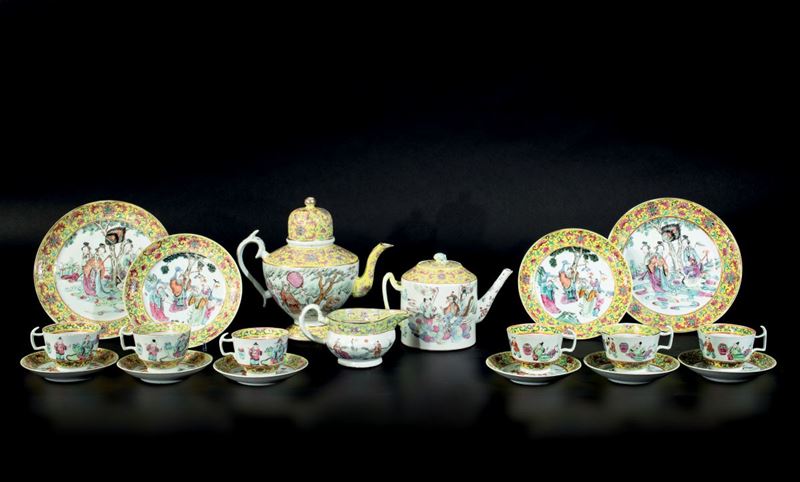 A Pink Family tea set, China, Qing Dynasty  - Auction Fine Chinese Works of Art - Cambi Casa d'Aste