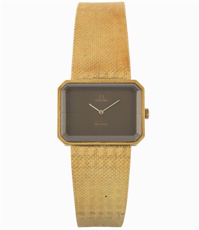 Omega, De Ville, Ref. 8272. Orologio da Polso, in Oro Giallo 18k con Bracciale Originale Integrat...