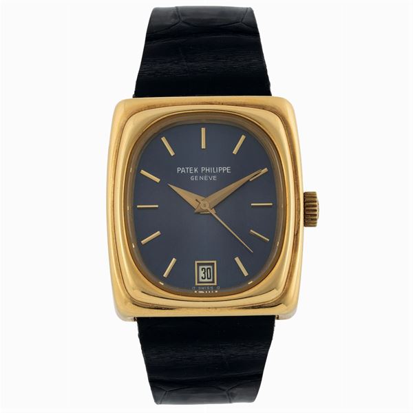 PATEK PHILIPPE Co, Genève, case No. 2732438, Ref. 3603, Beta 21. fine and rare 18K yellow gold quartz wristwatch with date and original gold buckle. Accompanied by the Exctract. Made circa 1970