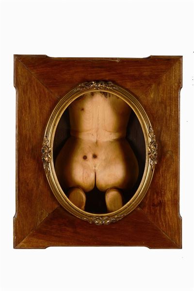 Nudo di Schiena in Legno, XX Secolo