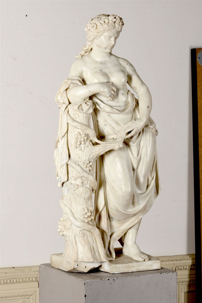 Menade in Marmo Bianco. Andrea Vaccà (carrara 1660-1665 Ca. - Dopo il 1745), Primo Ventennio del ...