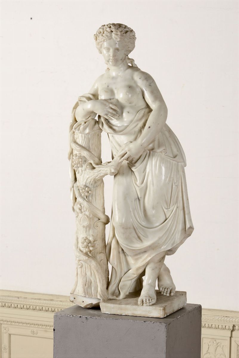 Menade in Marmo Bianco. Andrea Vaccà (carrara 1660-1665 Ca. - Dopo il 1745), Primo Ventennio del ...