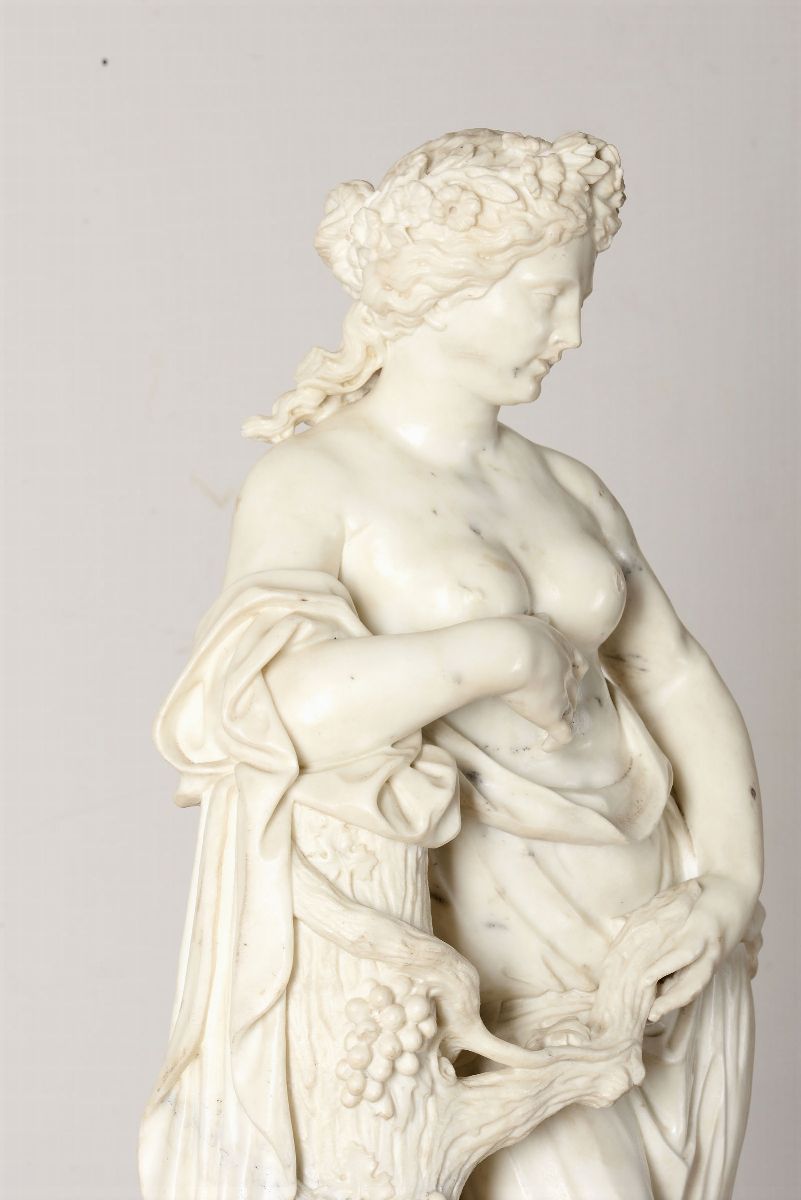 Menade in Marmo Bianco. Andrea Vaccà (carrara 1660-1665 Ca. - Dopo il 1745), Primo Ventennio del ...