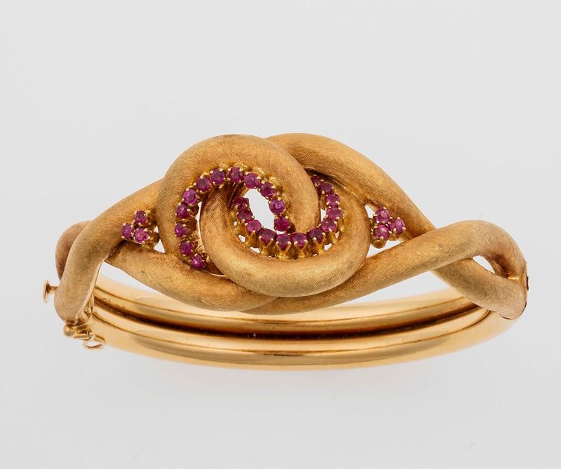 Ruby and gold bracelet  - Auction Fine Jewels - II - Cambi Casa d'Aste