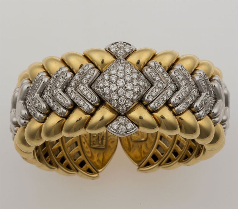Diamond and gold bracelet  - Auction Fine Jewels - II - Cambi Casa d'Aste