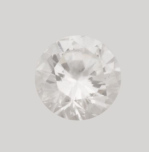 Unmounted brilliant-cut diamond weighing 0.74 carats