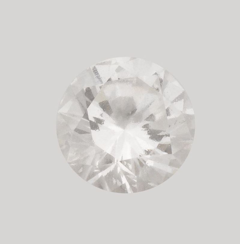 Unmounted brilliant-cut diamond weighing 0.74 carats  - Auction Fine Jewels - II - Cambi Casa d'Aste