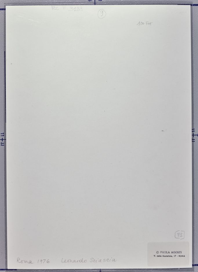 Paola Agosti (1947)leonardo Sciascia, Roma, 1976