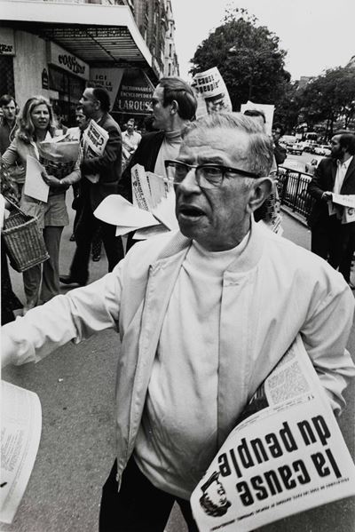 Gilles Peress (1946)1970 Paris Arrestation De Jean Paul Sartre