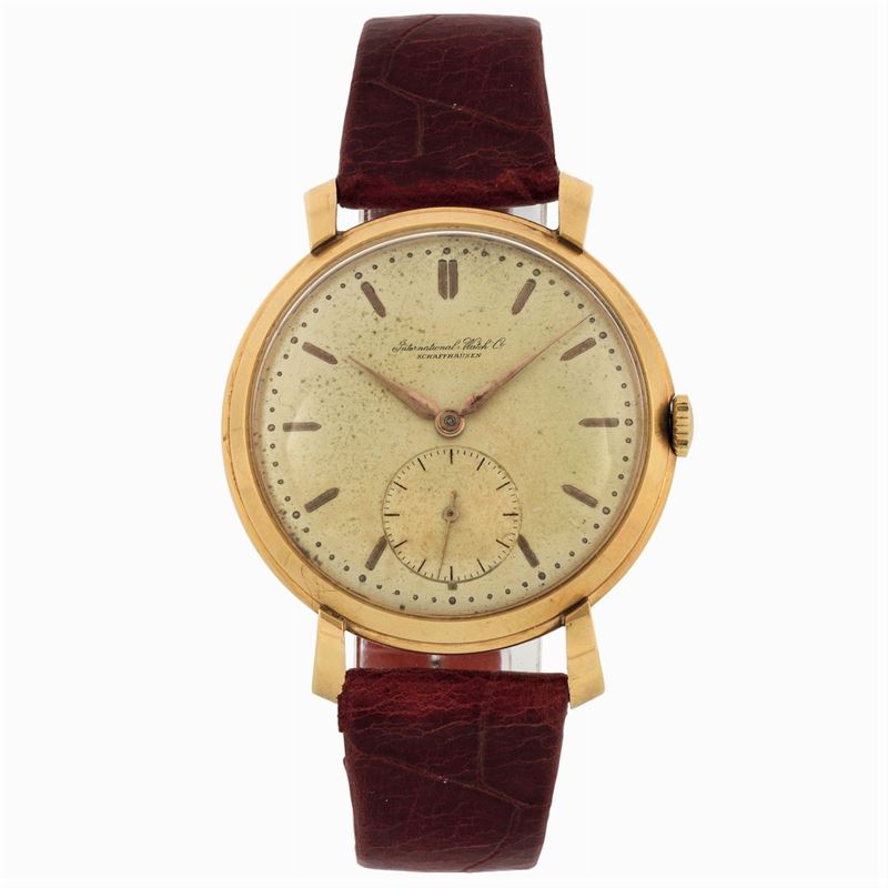 IWC,  International Watch Co., Schaffhausen, case No. 1333057. Fine, 18K yellow gold wristwatch with original gold buckle. Made circa 1960  - Auction wrist and pocket watches - Cambi Casa d'Aste