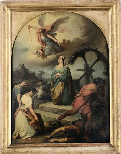 Francesco Coghetti (1804-1875)martirio di Santa Caterina D'alessandria