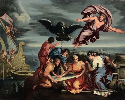 Artista Romano del XVII Secoloscena Mitologica