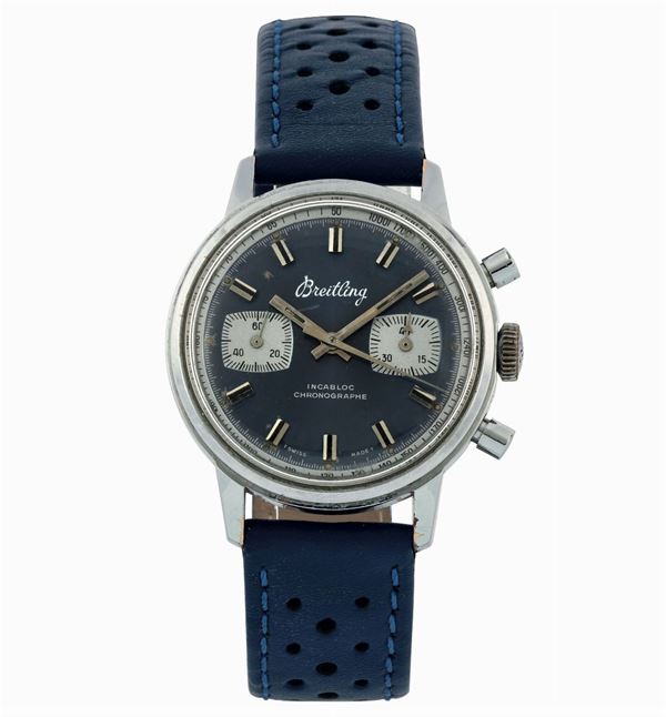 Breitling, Incabloc, Chronograph, cassa No. 33223. Orologio da polso, in acciaio, cronografo. Realizzato nel 1970 circa
