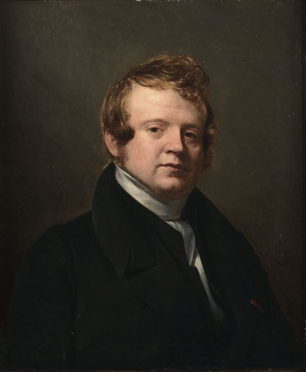 Louis Hersent (Parigi, 1777-1860) Ritratto di gentiluomo, 1825-1830