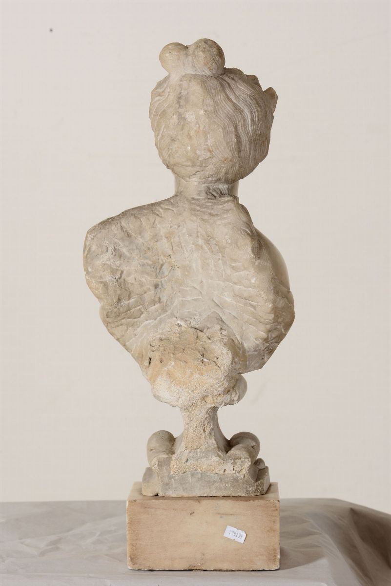 Bacco e Arianna in Marmo Bianco. Arte Barocca del XVIII Secolo. Scultore Prossimo a Domenico Paro...