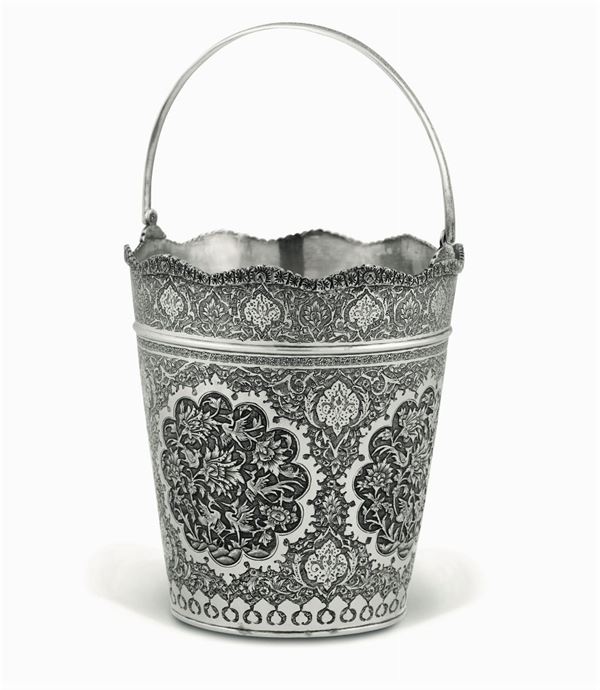 A silver ice bucket, Russia- 18-1900s