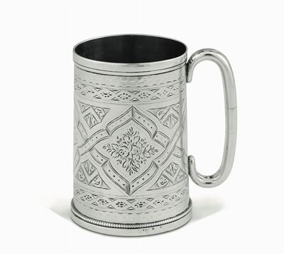 Boccale in Argento Fuso, Sbalzato e Cesellato Exeter 1881